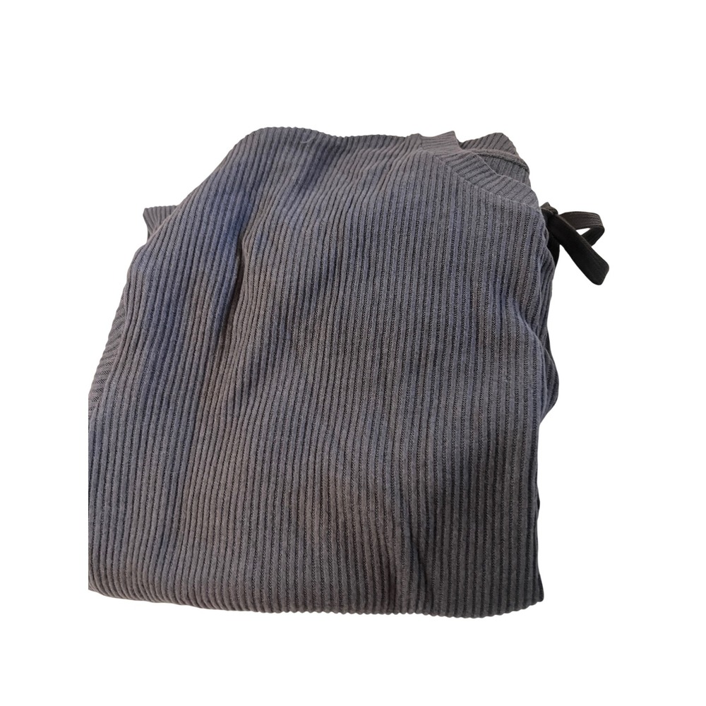 Honeydew Intimates Ribbed Knit Lounge Set Charcoal Gray Long Sleeve Joggers S